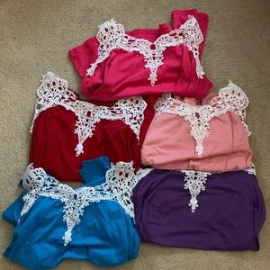 5 shirts ship together!